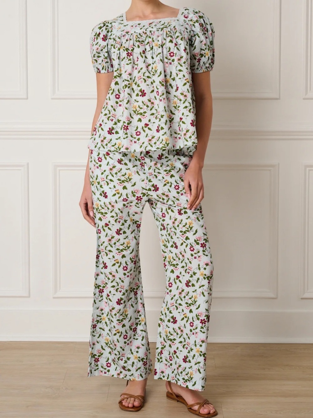 NWT La Maregold Set in Celeste Vintage Floral Size XS